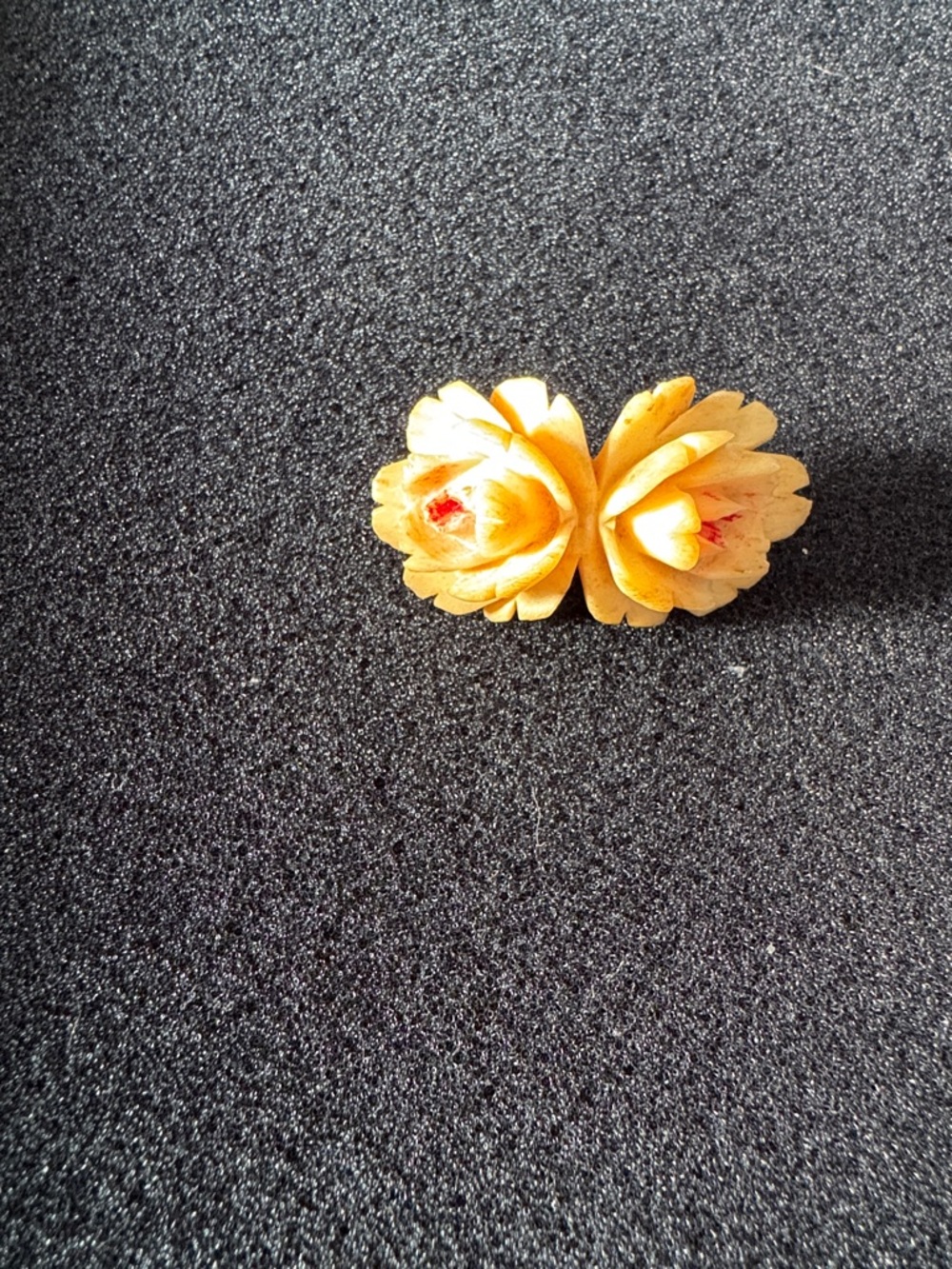Handcrafted Yellow Flower Stud Earrings - Women Accessories